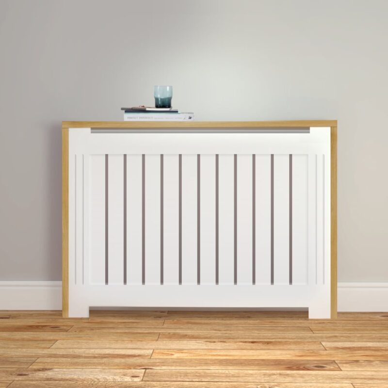 radiator cover with oak frame